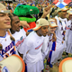 Gators celebrate their second straight national title in hoops in April of 2007.